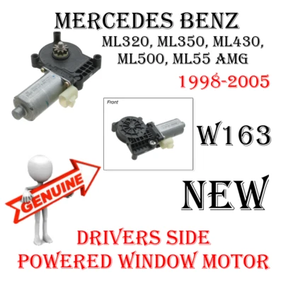 MERCEDES W163 ML320 ML350 ML430 Ventana Eléctrica Motor Eléctrico Lado del Conductor GENUINO Foto 1 de 2