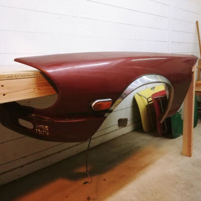 Panel de guardabarros izquierdo delantero izquierdo original Jaguar XJS XJSC 1988 rojo OEM Foto 1 de 4