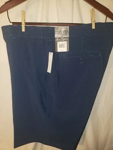 NEW! Ben Hogan Mens Active Flex Blue Horizontal Print Golf Short 9" Inseam - Picture 1 of 6