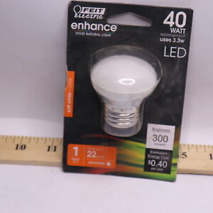 Feit Electric LED R14 E26 40W Dimmable Light Bulb Soft White BPR14DM/927CA