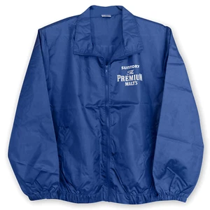 Nueva Chaqueta Cortavientos Retro Japón JDM Suntory The Premium Malts Azul - Imagen 1 de 5