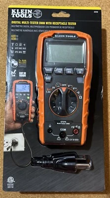 Klein Tools ET270 Digital Multi-Tester DMM con Probador de Receptáculos NUEVO Foto 1 de 4