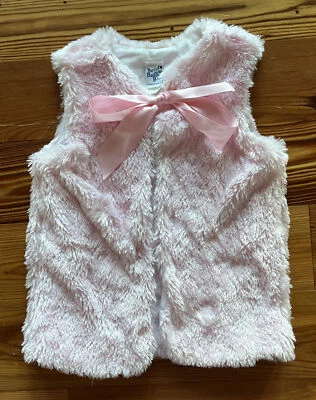 Colete de pele sintética rosa masculino The Bailey com gravata meninas tamanho 10 - Imagem 1 de 4