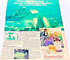 Vintage Canadian Club Whiskey 1978 Print Ad Bahamians Diving For Lost Treasures