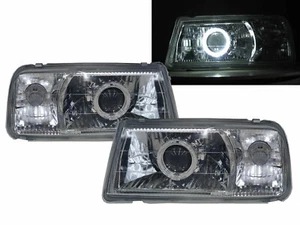 Escudo ET/TA MK1 88-98 Guide LED Halo Headlight Chrome V1 for SUZUKI LHD - Picture 1 of 6