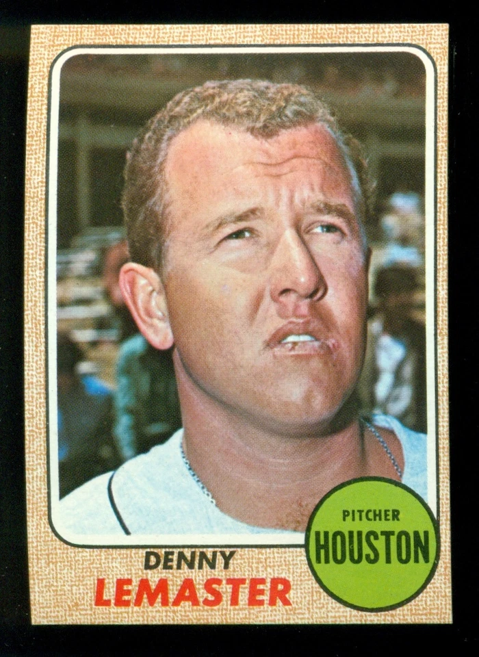1968 Topps #491 Denny Lemaster - NM (OC) - Image 1 of 1