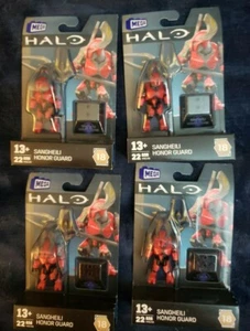 Mega Halo Heroes Series 18 Sangheili Honor Guards - Set of 4 - RARE - Sealed - Picture 1 of 3