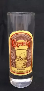 Kahlua Licor Delicioso Liquore 4" Bicchiere Alto Colpo - Foto 1 di 6