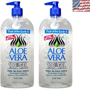 Fragrance-Free Aloe Vera Gel with Vitamin E - 2 x 24 oz for Sunburn Relief - Picture 1 of 4