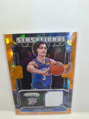 2021 Prizm Josh Giddey ORANGE CRACKER ICE ROOKIE PATCH SENSATIONAL SWATCHES 🥶🥶 - Image 1 of 2