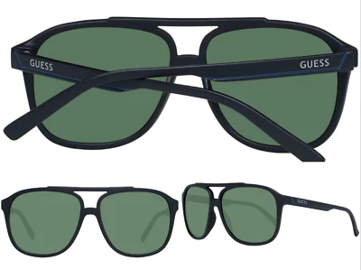 GUESS Lunettes de Soleil Lunettes D'Aviateur Aviateur Lunettes AVEC Etui - Photo 1/4