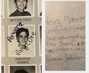 Jimmie Johnson Autographed Personal Note & Home Phone Number NASCAR Memorabilia