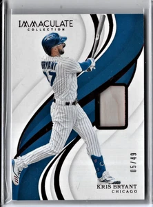 Kris Bryant 2019 Panini Immaculate Authentic Game Used Materials Card 5 of 49 - Picture 1 of 4