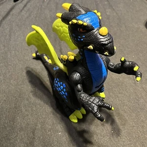 2005 Mattel Fisher-Price Imaginext Roaring Deluxe Black Dragon Electronic Figure - Picture 1 of 5