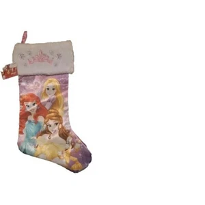 New ! Christmas Holiday Stocking Disney Princess Stocking 20" Long - Picture 1 of 3