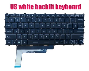 Teclado retroiluminado blanco EE. UU. para MSI Modern 14 C12M/C13M/C12MO (MS-14J1) - Imagen 1 de 1