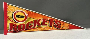 Vintage 1990s HOUSTON ROCKETS NBA Hologram Slam Dunk 30 X 12 WinCraft Pennant - Picture 1 of 9