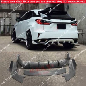 Unpainted FRP Rear Lower Bumper Diffuser Lip For Lexus RX350 450h 2016-2019 4pcs - Picture 1 of 8