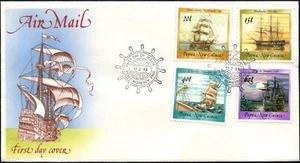 1988 Papúa Nueva Guinea Ships Serie II Juego de 4 Estampillas Sin Dirección FDC En muy buen estado - Imagen 1 de 1