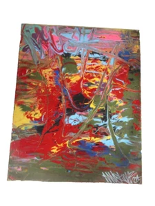 Abstract Painting On Canvas ~ MUSK YAI 16X20 OOAK - Picture 1 of 1