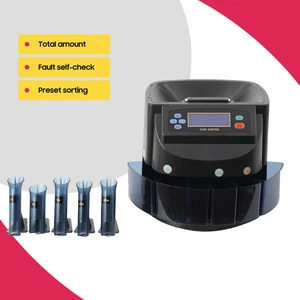 Münzzähler Maschine kommerzieller USD Sortierer/Verpackungsmaschine Geld LCD Display - Bild 1 von 11