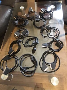 SCART cables (joblot x12)- various lengths - Pls see Item description - Picture 1 of 5