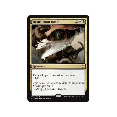 Mtg Magic: Playset (4x) Total Destruction Commander 2016 Vf - Image 1 of 1