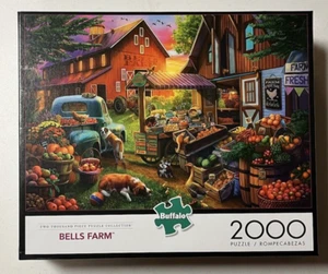 Buffalo Jigsaw Puzzle Bell's Farm 2000 Piece Puzzle Complete - Picture 1 of 10