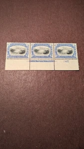 EE. UU. Sello #297 VFNH placa tira de tres - Imagen 1 de 3