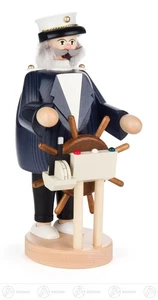 Räuchermann Kapitän  BxHxT 10 cmx21,5 cmx11,5 cm NEU Erzgebirge Rauchmann  - Picture 1 of 1