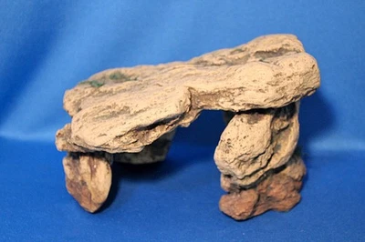 DECORACIÓN DE ACUARIO GRANDE Peces Reptiles Tanque ESCONDITE CUEVA Como Roca Nadar a través Foto 1 de 4