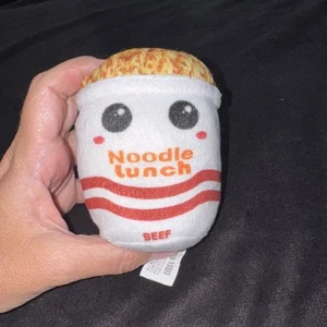 Ideal Toys Ramen Noodle Cup Plush Stuffed Toy - Beef Flavor Soft Poly NWT 8"T - Picture 1 of 3
