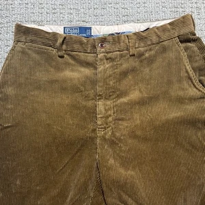 VTG Rare 80s Polo Ralph Lauren Corduroy Pants/Trousers Men's Brown SZ 33x30 - Picture 1 of 24