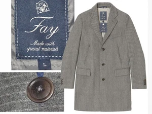 FAY Coat Man L Hand Made in Italy 100% Wool FA02 T3P - Imagen 1 de 12