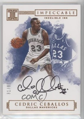 2016-17 Panini Impeccable Indelible Ink /99 Cedric Ceballos #II-CC Auto - Image 1 of 2