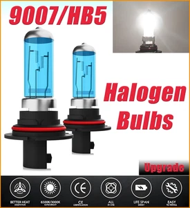 2x 9007 HB5 Halogen Headlight Bulbs Kit 6000K For Nissan Pathfinder 1987-1998 - Picture 1 of 7