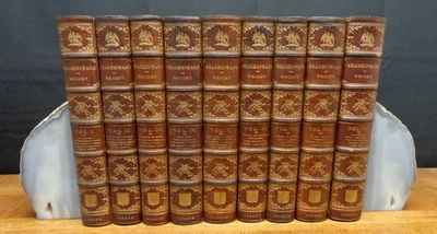 THE WORKS OF WILLIAM SHAKESPEARE IN NINE VOLUMES - CAMBRIDGE EDITION - Image 1 of 4