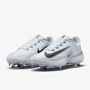 Nike Alpha Huarache Elite 4 niedrig Herren Größe 14 Metall Baseball Stollen FD2745-100 - Bild 1 von 9