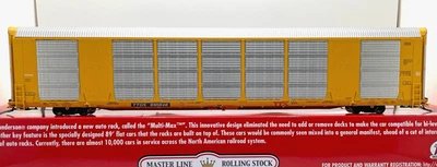 HO ATLAS 20006443 GUNDERSON MULTI-MAX AUTO RACK TTX # 695646 YELLOW - Image 1 of 2