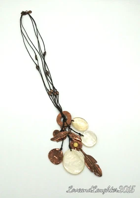 Collar para mujer Grace Adele bisutería plumas ajustable Foto 1 de 4