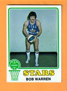 Bob Warren Utah Stars 1973-74 Topps #196 Vanderbilt Commodores Benton Kentucky - Imagen 1 de 2