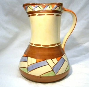 JARRA PELLIZCADA ART DECO MYOTT 8" GEOMÉTRICA - Imagen 1 de 5