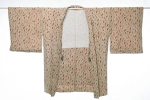 Antiguo vestido chaqueta HAORI vintage japonés kimono seda teñido/D012/530 - Imagen 1 de 7