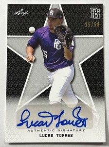 2020 LEAF PG NATIONAL SHOWCASE LUCAS TORRES BLACK AUTO 25/50 M