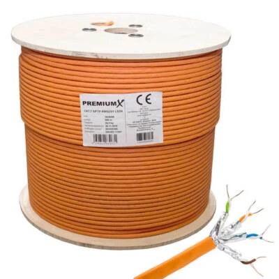 Cat7 500m Netzwerkkabel S/FTP Simplex LAN Kabel Ethernet Datenkabel Verlegekabel - Bild 1 von 4