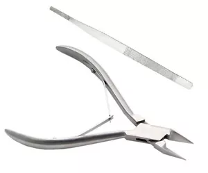 Cortador de pinza de uñas de punta profunda encarnada mandíbula recta de 5" y lima diseñada especialmente - Imagen 1 de 3