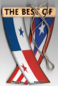 Rear view mirror car flags Panama and Puerto Rico unity flagz for inside the car - Picture 1 of 8