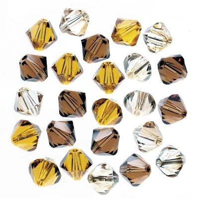 DARICE 0699-24-TOPS 24 piezas Swarovski cuentas bicónicas 6 mm topacios mezcla Foto 1 de 2