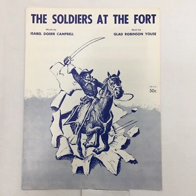 "THE SOLDIERS AT THE FORT" ©1961 Partituras Vintage Piano Campbell Youse - Imagem 1 de 4