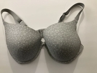Secret Treasures Light Padding T 恤钢圈文胸 44DD 灰色/白色 二手 — 第 1/4 张图片